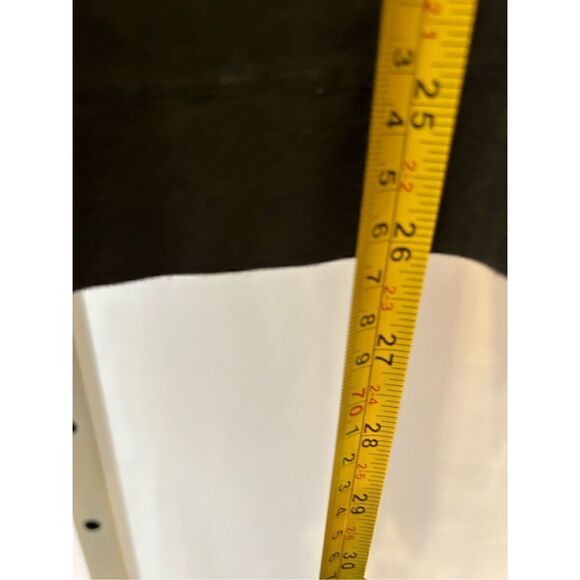 Theory black cotton spandex blend 3/4 sleeve conch embellished top medium A4 - Picture 6 of 9